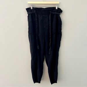 Social Standard By Sanctuary Women's High Waist Black Paperbag Pants XL